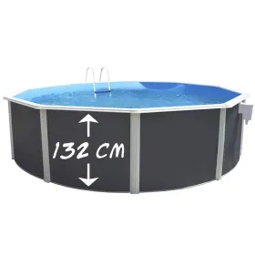Piscina Toi Antracite Magnum Compact 550x132 cm 8941