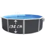 Piscina Toi Antracite Magnum Compact 550x132 cm 8941