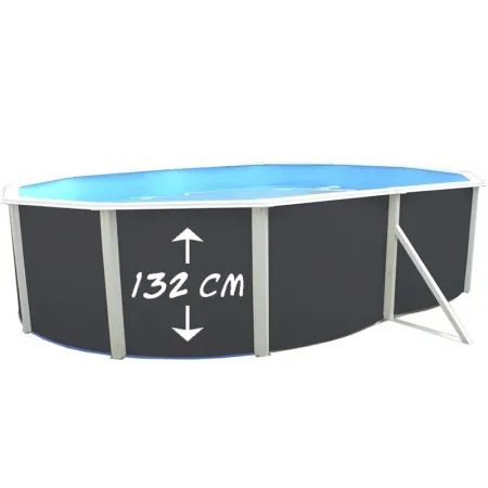 Piscina Toi Antracite Magnum Compact 550x366x132 cm 8942