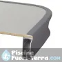 Tavolo rettangolare in alluminio con gambe telescopiche allungabili