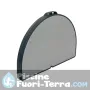 Tavolo ovale alluminio verniciato 120x90 cm