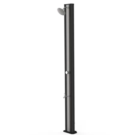 Doccia solare 40 l in PVC colore nero con rubinetto lavapiedi Gre SSP40