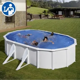 Pezzi di Ricambio Piscine Ovali Bianche con Pali da 120 cm