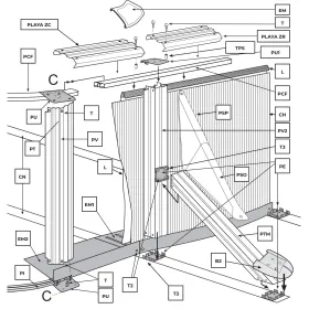 Skimmer Piscina Fuori Terra e Bocchetta di Impulsione Marrone Gre AR100W
