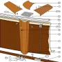 Pezzi di Ricambio Piscine Rotonde in Finto Legno de 120 cm