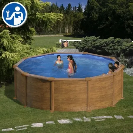 Pezzi di Ricambio Piscine Rotonde in Finto Legno de 132 cm