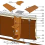 Pezzi di Ricambio Piscine Rotonde in Finto Legno de 132 cm