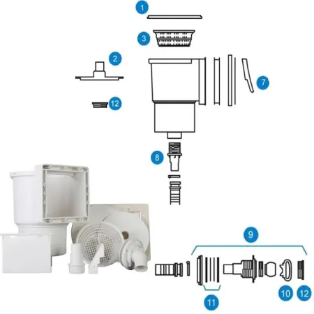 Ricambi per Skimmer Gre AR100
