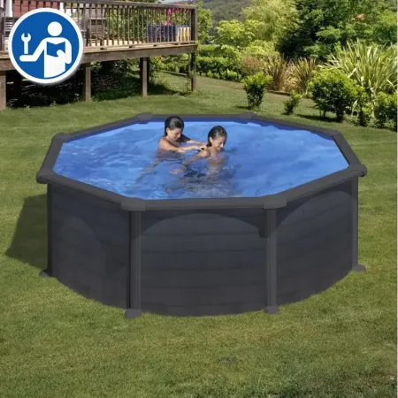 Pezzi di Ricambio Piscine Rotonde Finto Grafite da 132 cm