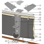 Pezzi di Ricambio Piscine Rotonde in Finta Pietra de 132 cm