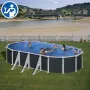 Pezzi di Ricambio Piscine Ovali in Finto Vimini con Pali da 132 cm