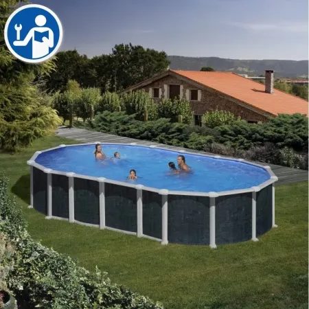 Pezzi di Ricambio Piscine Ovali in Finto Vimini con Sistema Omega da 132 cm