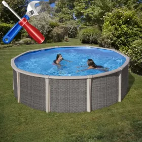 Montaggio Piscina Ibrida fusione Gre