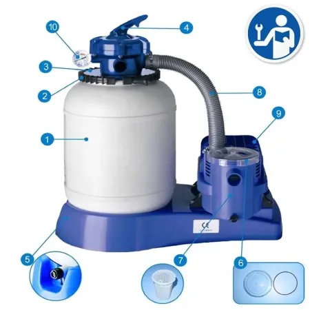 Pezzi di Ricambio Filtro a Sabbia Gre AR-1300