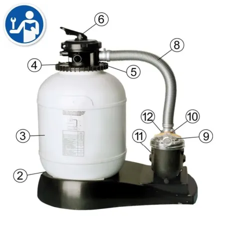 Pezzi di Ricambio Filtro a Sabbia Gre AR710