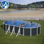 Pezzi di Ricambio Piscine Ovali in Finto Vimini con Pali da 132 cm - Rattan