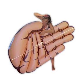 Materassino gonfiabile Gigante Toi Mano XL 240x152 7002