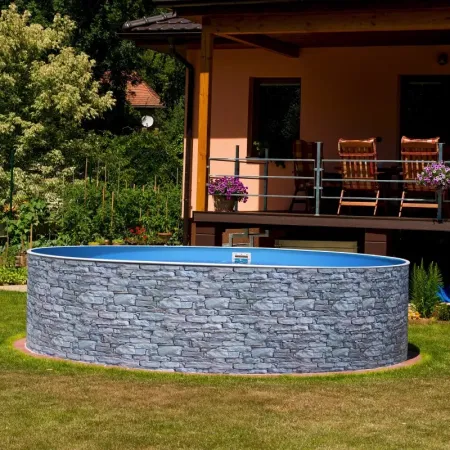 Piscina Azuro in Finta Pietra 360x120