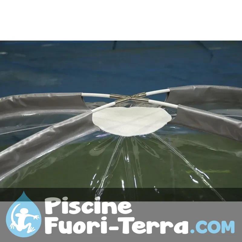 Blue Wave Copertura Invernale Per Piscina Ovale Fuori Terra Defender - Rete Robusta Con Telo A Trama Fitta, Include Cavo E Verricello