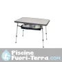 Set 2 sedie a braccioli compact. un tavolo e un contenitore per oggetti
