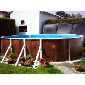 Piscina Azuro in Finto Legno 730x370x120