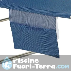 Sedia a braccioli in alluminio con schienale 7 posizioni e multifibra