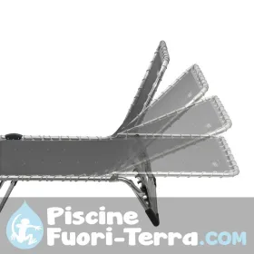 Sedia a braccioli Compact natur elegant 7 posizioni e alluminio verniciato