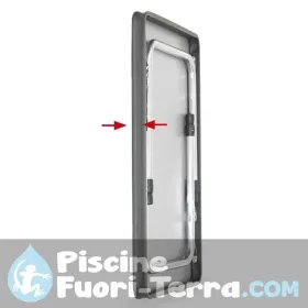 Sdraio con cuscino gran relax multiposizione in alluminio e multifibra
