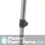 Tavolo rettangolare in alluminio con gambe telescopiche allungabili