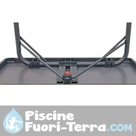 Letto rinforzato con braccioli e schienale 7 posizioni in alluminio