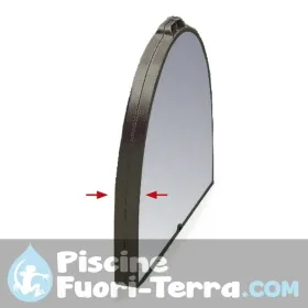 Letto alto natur elegant in alluminio verniciato con cuscino