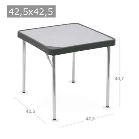 Tavolo alluminio 42.5x42.5 cm