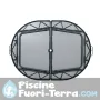 Tavolo rettangolare in alluminio e gambe telescopiche allungabili 110x70 cm