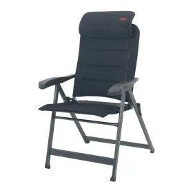 Sedia a braccioli Air Deluxe in alluminio con 7 posizioni e poggiatesta compact