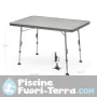 Set Crespo tavolo y 2 sedie a braccioli con poggiapiedi air elegant