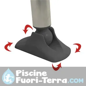 Sedia a braccioli Air Deluxe in alluminio con 7 posizioni