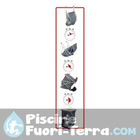 Sedia a braccioli Air Elegant extrapiatta compact con 7 posizioni
