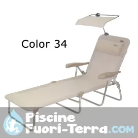 Sedia a braccioli extrapiatta Air Elegant 7 posizioni ovattata compact