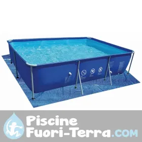 Sgabello pieghevole extra grande con schienale in alluminio e multifibra