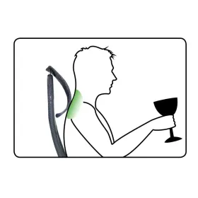 Sedia a braccioli in alluminio con schienale 7 posizioni e multifibra