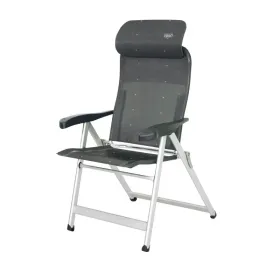 Sedia a braccioli rinforzata con schienale 7 posizioni, poggiatesta e multifibra