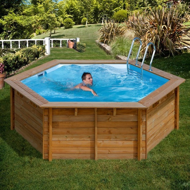 Piscine rotonde in legno