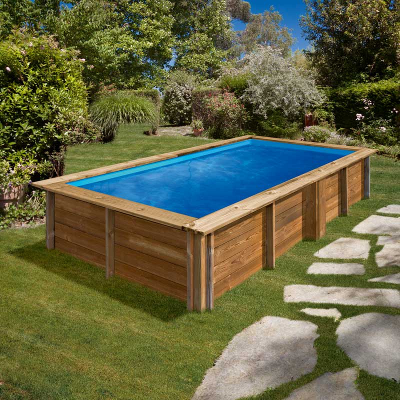 Piscine in legno rettangolari