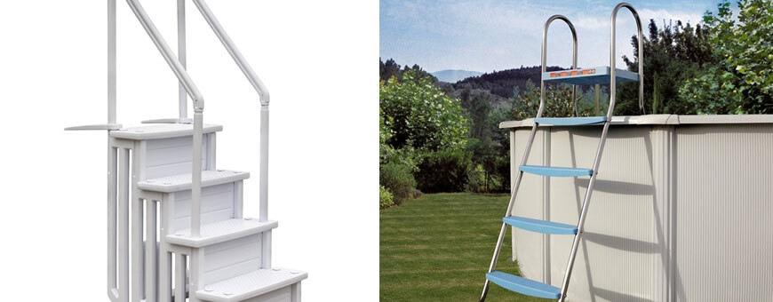 Tipi di scalette per piscine